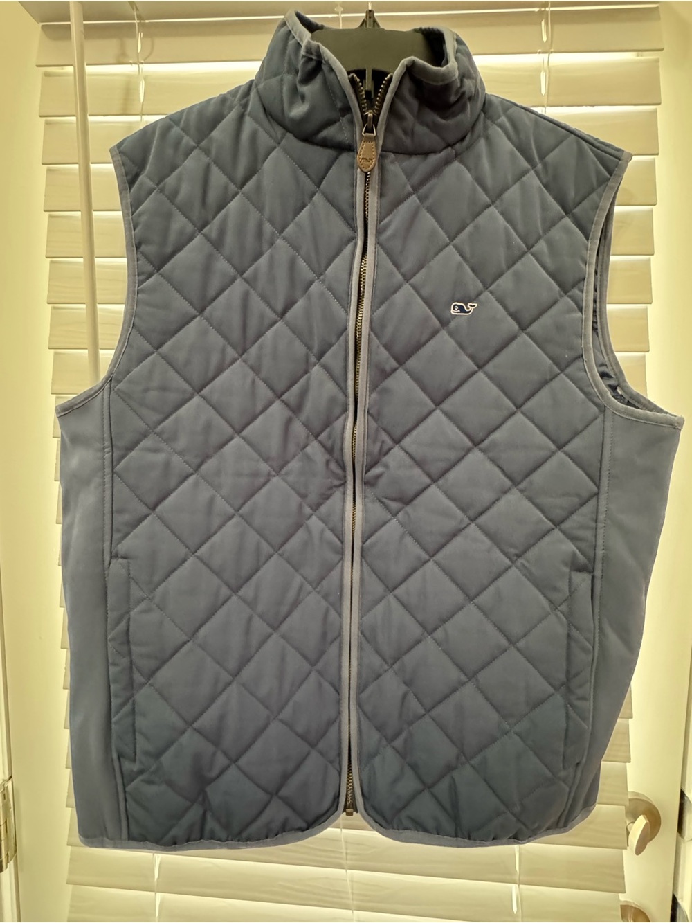 Vineyard Vines Quilted Sleeveless Vest - Blue Size L